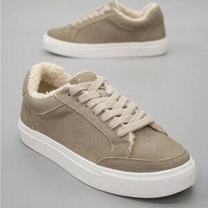 Birdies Taupe Suede Sneakers